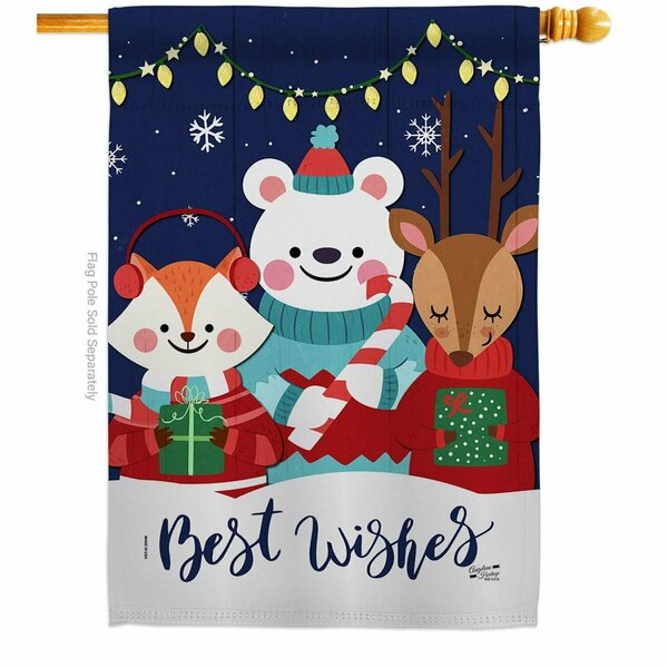 Patio Trasero 28 x 40 in. Christmas Buddy House Flag with Winter Double-Sided Vertical Flags  Banner Garden PA3910462